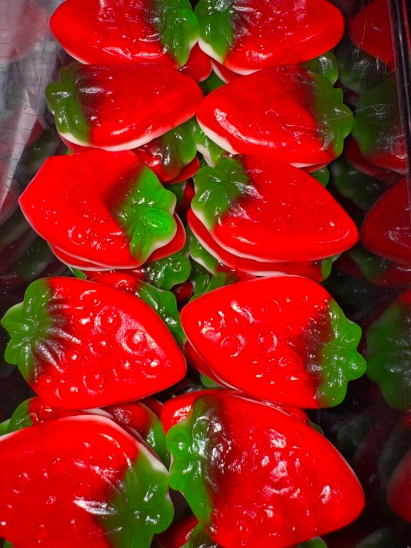 Strawberry and creme jelly filled