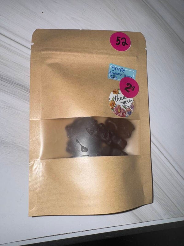 Grape gummy bears