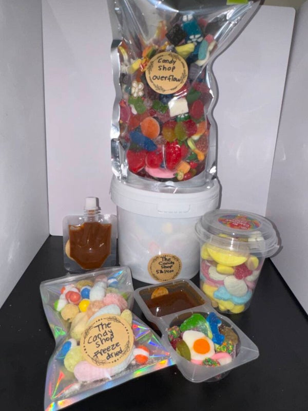 Candy shop bucket 10 lb gummy /sour/freeze dried /chamoy