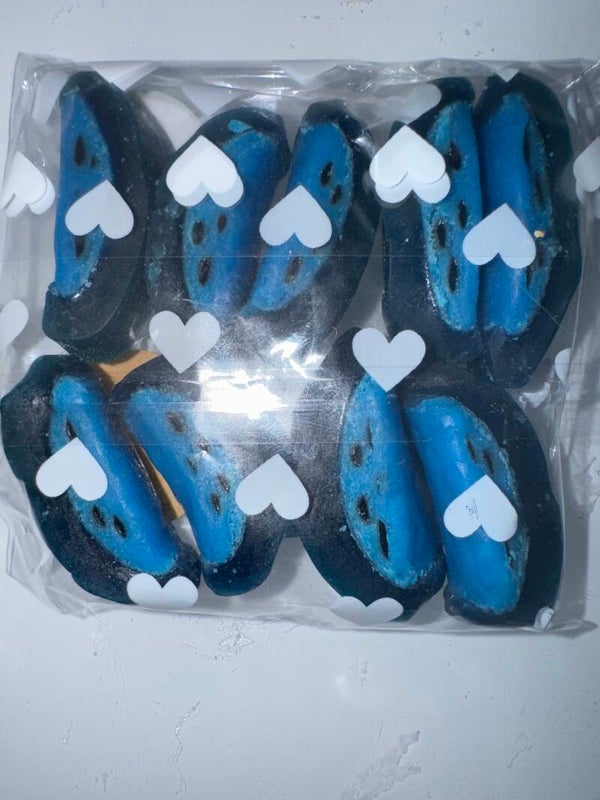 Licorice bites Blue raspberry