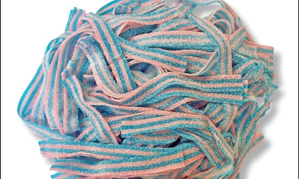 Cotton candy sour belts 100 grams
