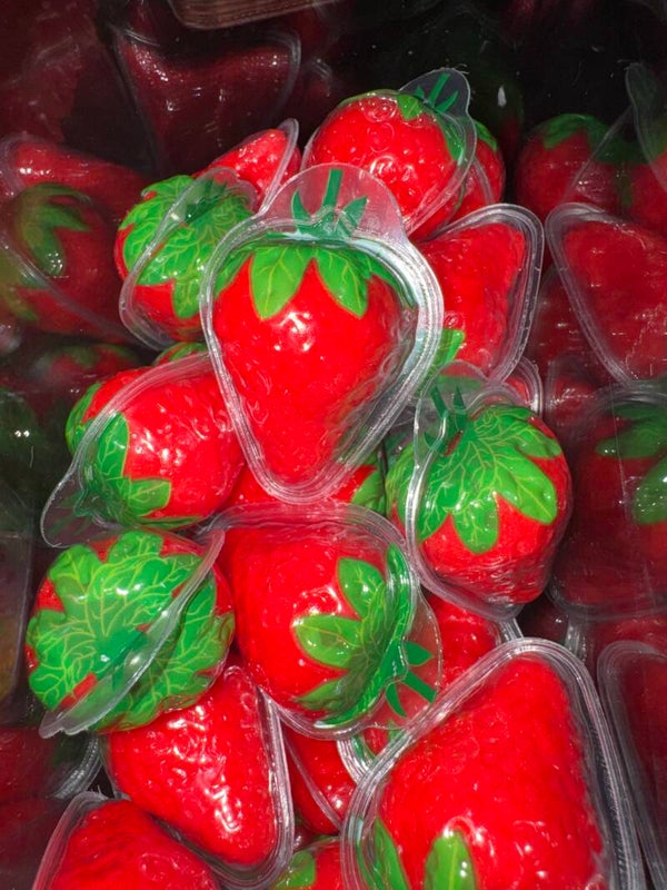 Jelly filled strawberries