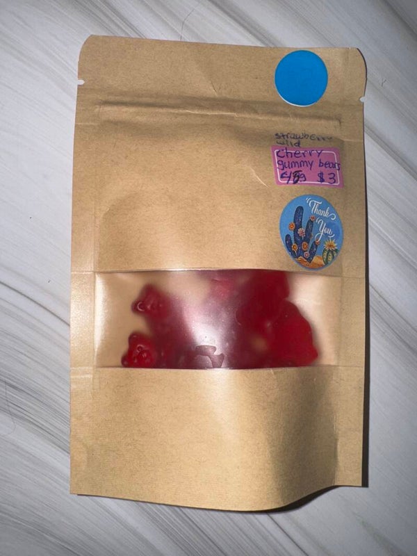 Strawberry wild cherry gummy bears