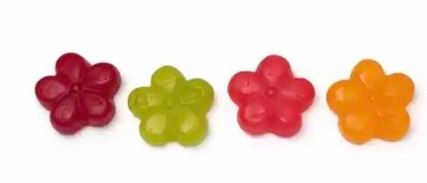Gummy flowers