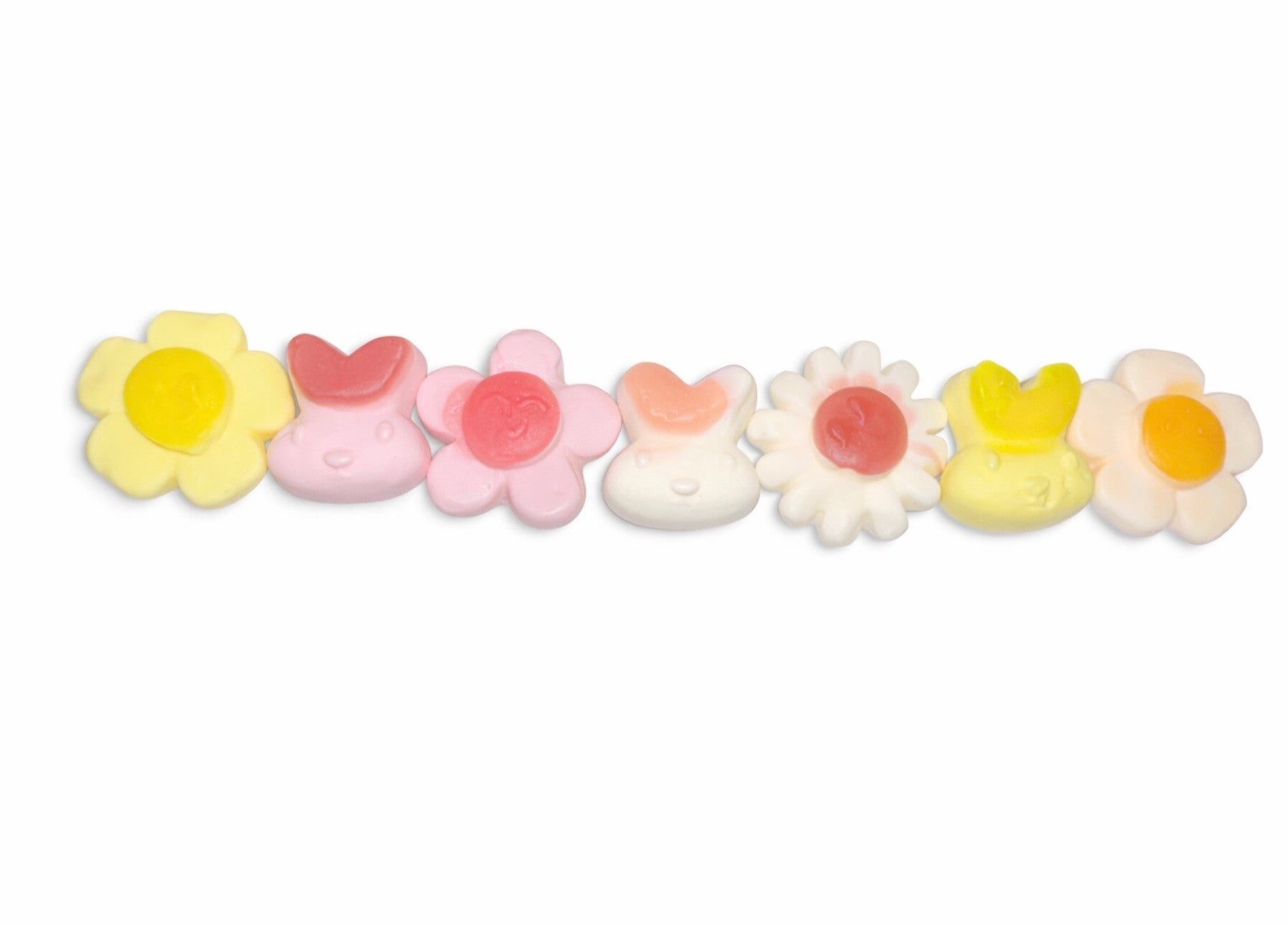 -10- Gummy mallow. Bunnies flowers