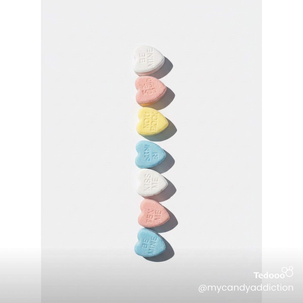 candy hearts 100 grams