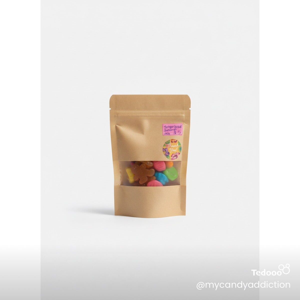 Gingerbread  and gumdrop bag 100 grams