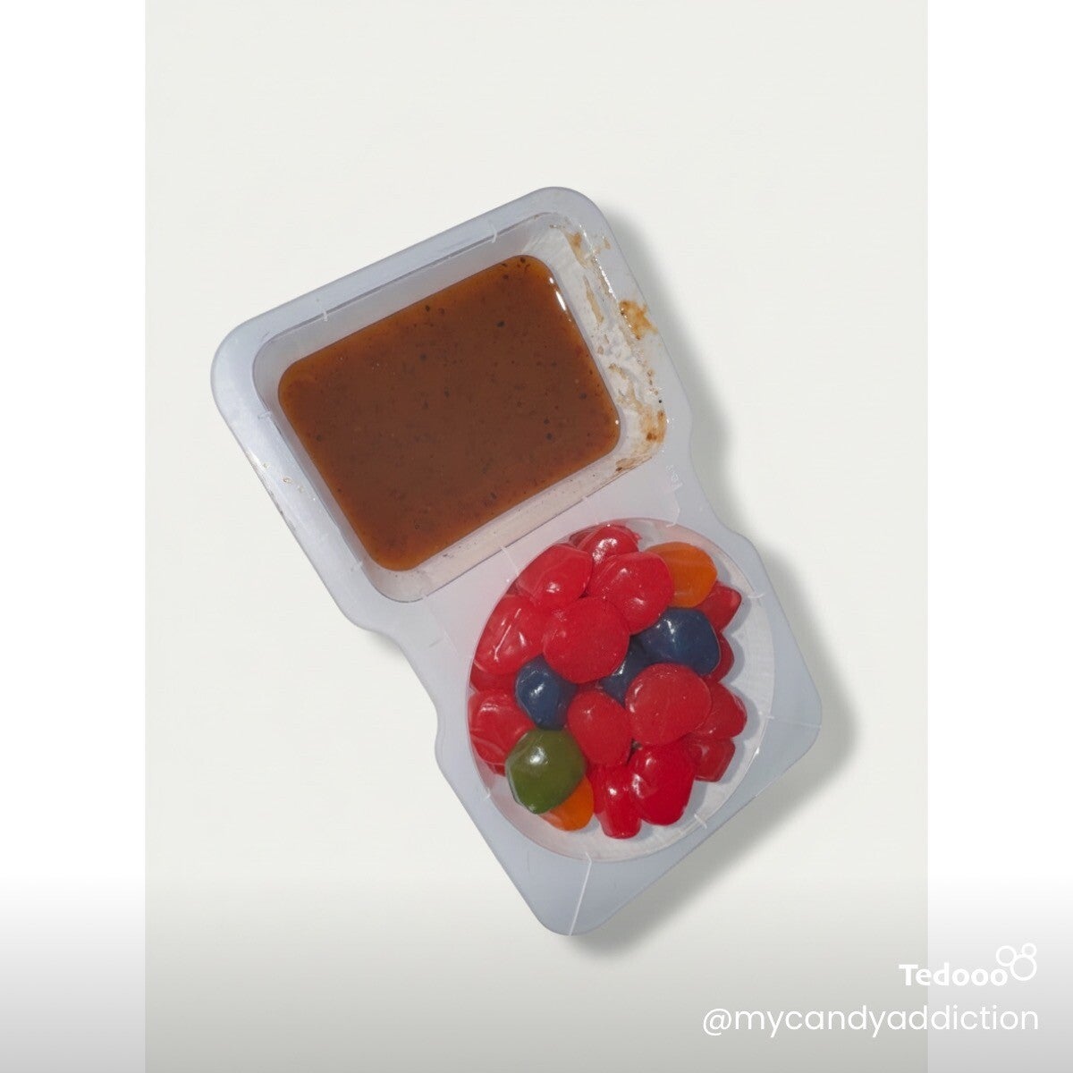 Gushers with chamoy dip