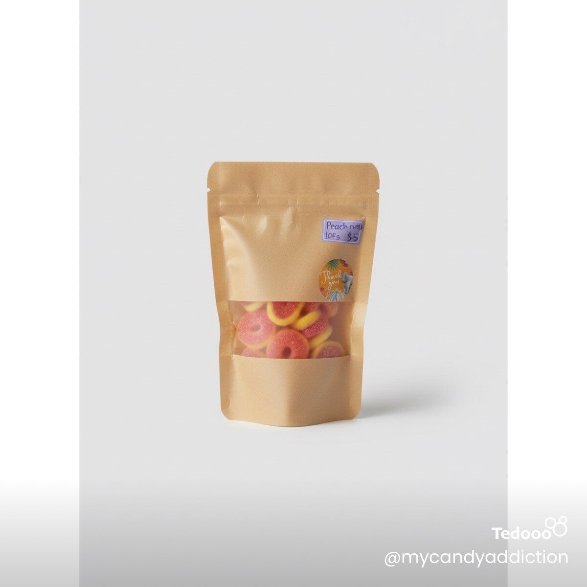 Peach rings 100 grams