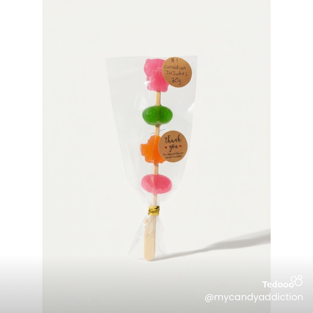 Canadian jujubes 20 grams lollipop