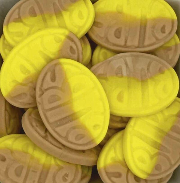 Large banana toffee ovals. (HALAL) (vegan)