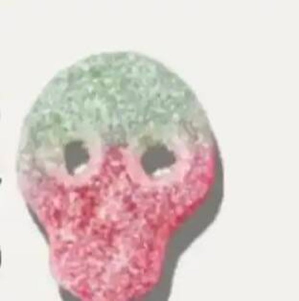 Watermelon skulls. (HALAL)