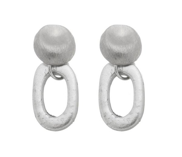 Marilia Capisani, Oorbellen keramiek, zilver