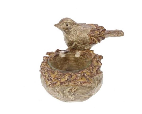 Vogelnestje, waxinelichthouder