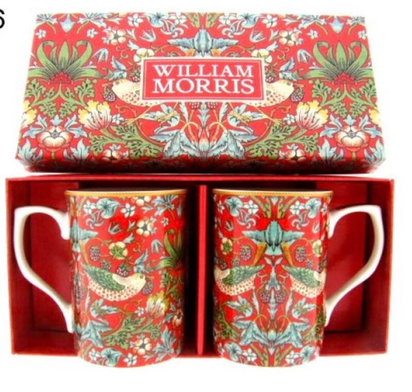 Strawberry thief bekers  2 in doos