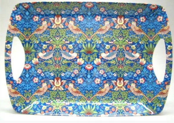 Strawberry Thief blauw  Dienblad groot