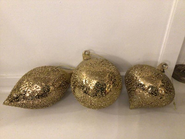 Glasbal crush goud rond