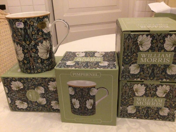 Porseleinen mok Pimpernel groen