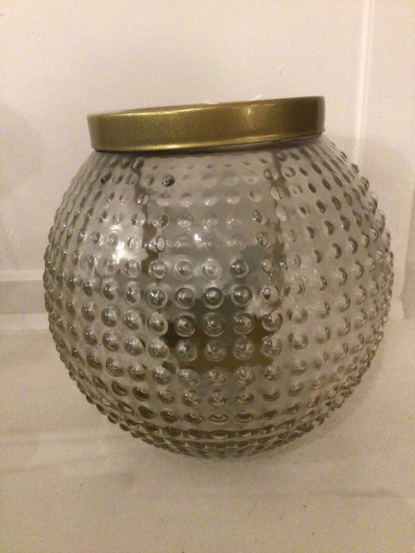 Votive holder goudkleur glas