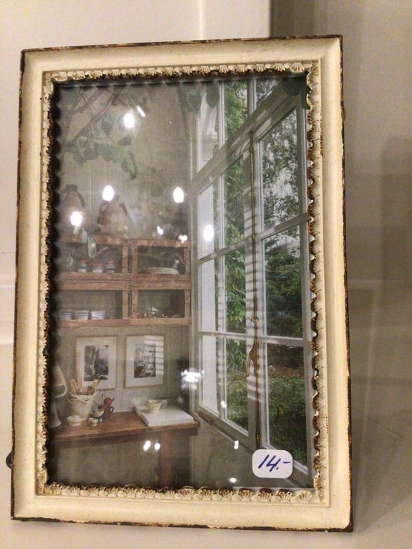 Fotolijst antiek wit rechthoek