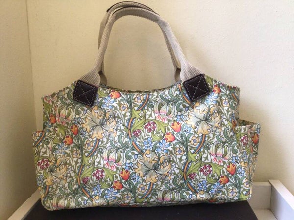 Tas Golden Lily groen met handvat