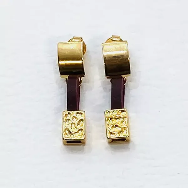 Iberia Earring- Burgandy