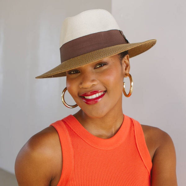 House of Ord hoed - Naledi - Ivory/Navy - 58 cm