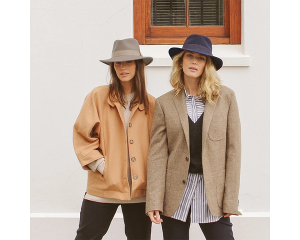 House of Ord Hoed - Ash Fedora - Mushroom - 59 cm