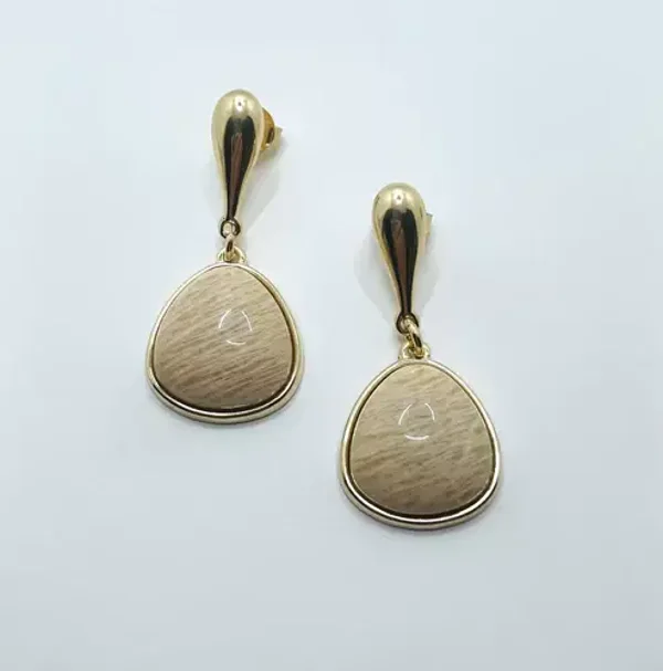 Select Earring - Beige Amazonite