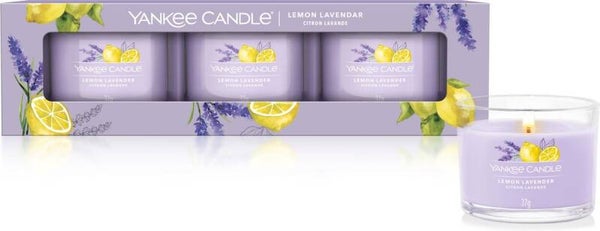 Yankee Candle Filled Votive 3-pack - Lemon Lavender