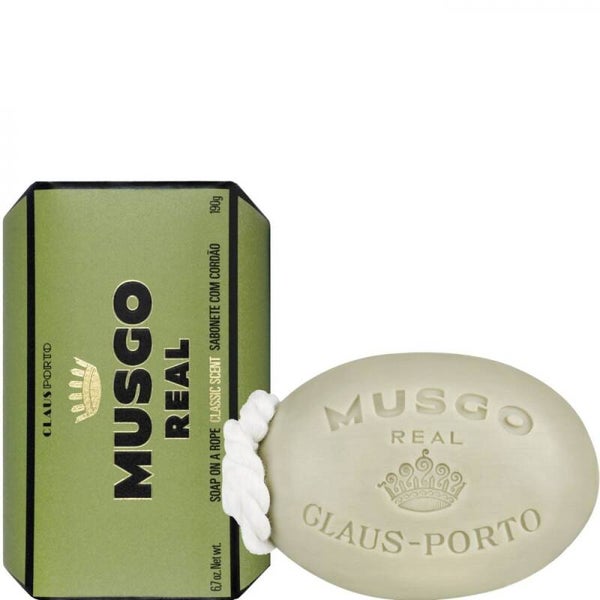 Musgo real - Classic scent soap on a rope  190 gram