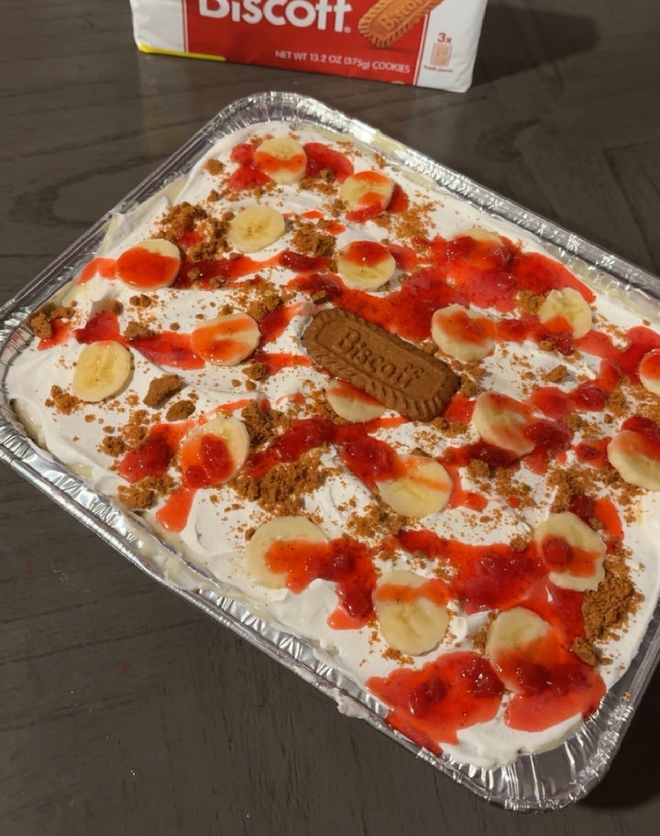 Strawberry banana pudding pan
