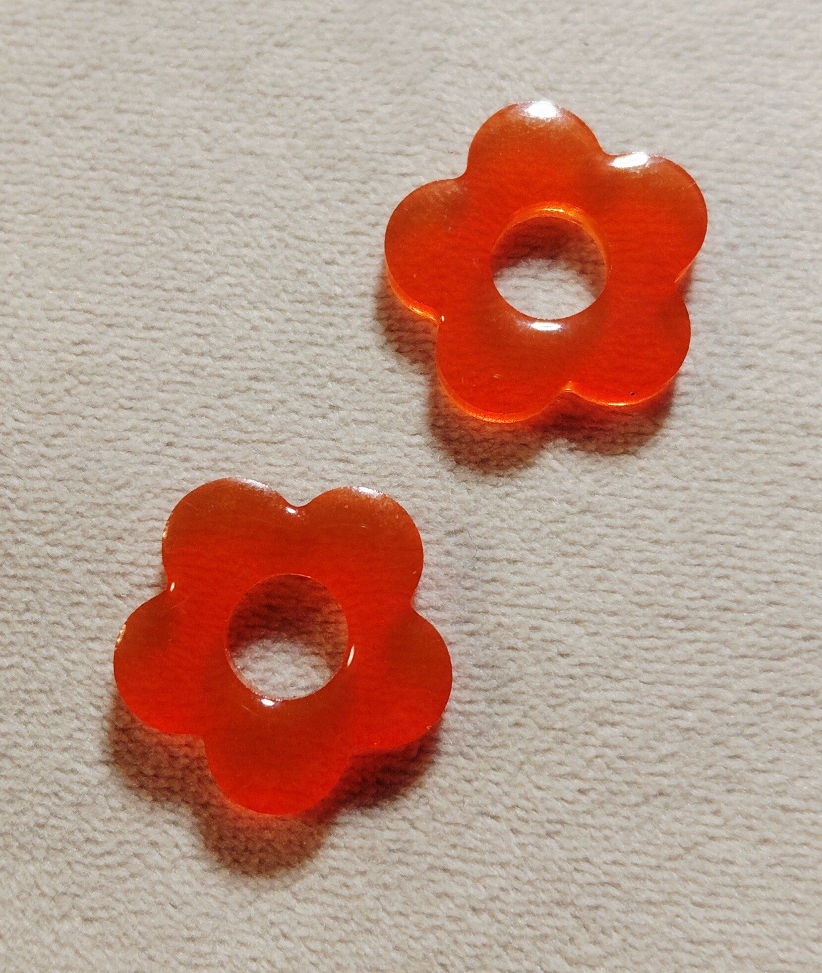 Lot de 2 pampilles bouton d'or