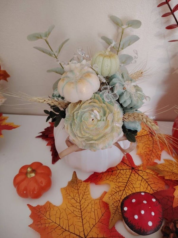 bouquet citrouille blanche