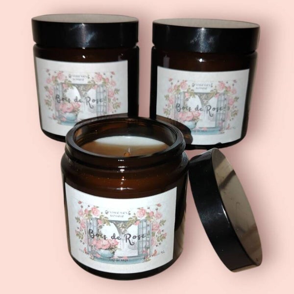 Bougie Bohème Bois de rose