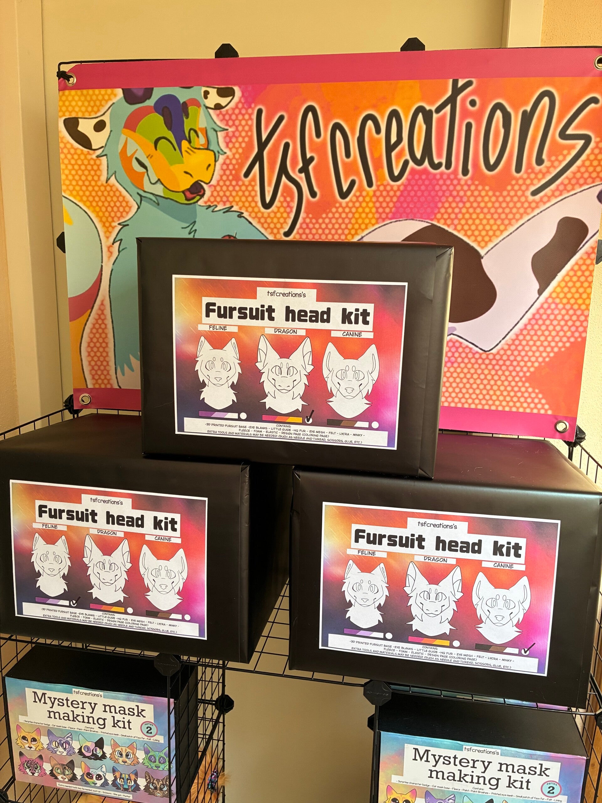 Fursuit making kits - Headbase inside modeled by Mugiwaracosplay and printed by Thelair3D.