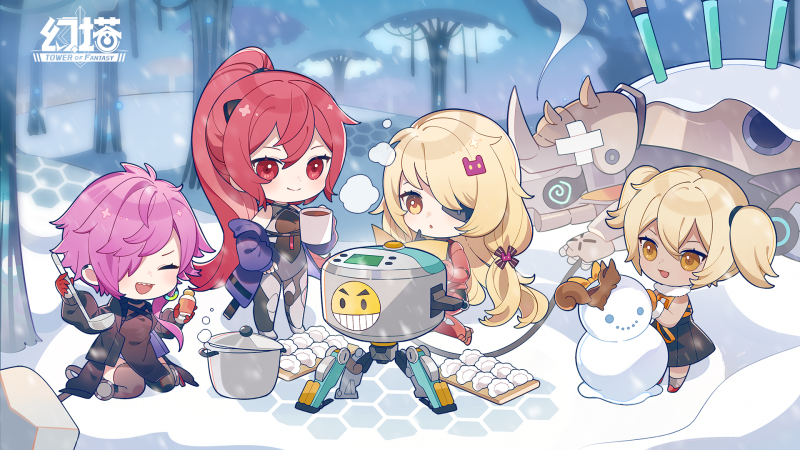 Nemesis, ange, angel, chibi, kawaii, cute, Tower of Fantasy, wallpaper HD, FHD, tof