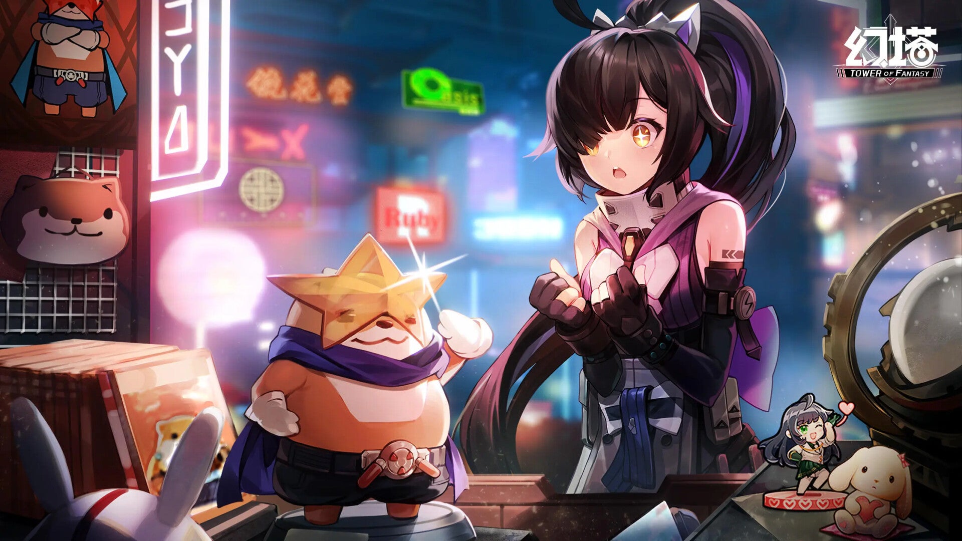 Saki, Saki Fuwa, Tower of Fantasy, wallpaper HD, FHD, tof