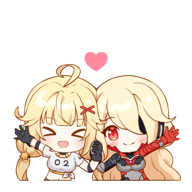 tof, tower of fantasy, cute, kawaii, emot, emoji static, chibi, shirly, nemesis