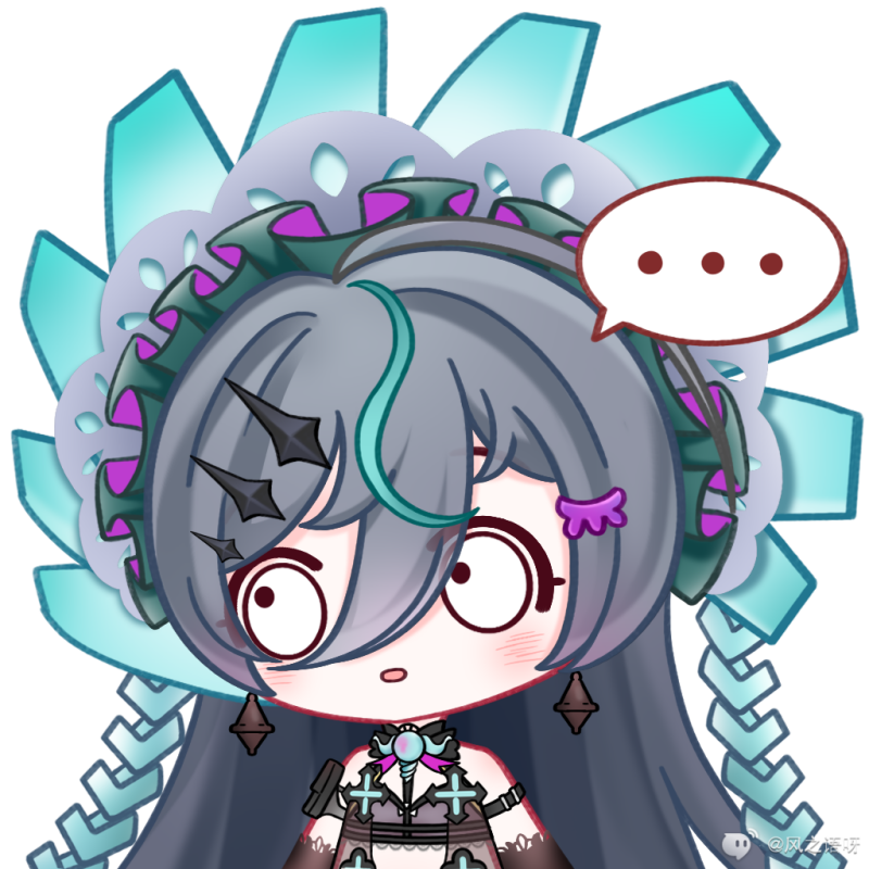 tof, tower of fantasy, cute, kawaii, emot, emoji static, chibi, gnonno