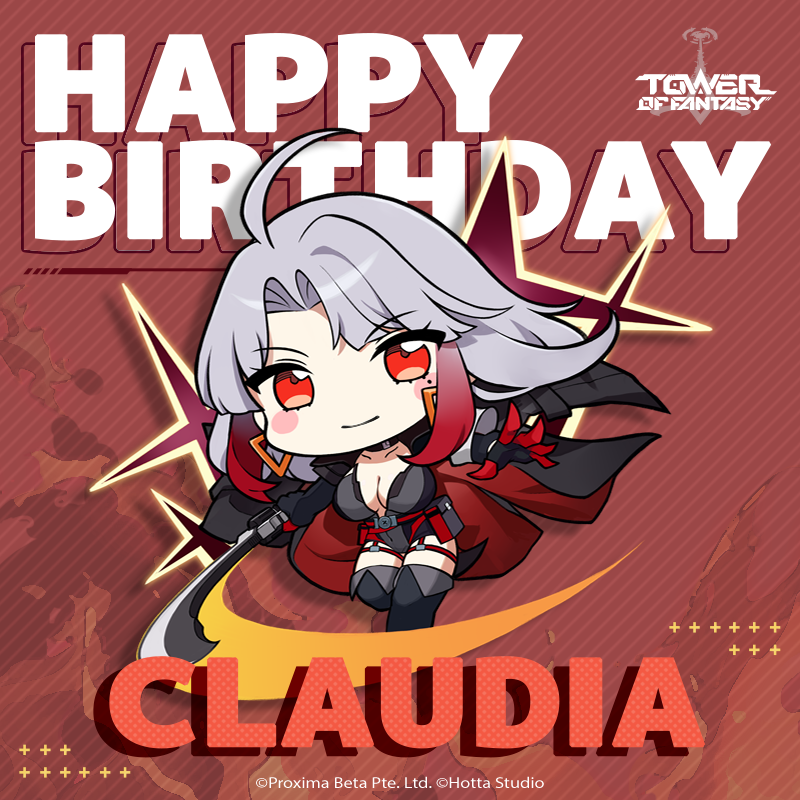 Bday, tof, tower of fantasy, cute, kawaii, pp, avatar, Chibi, claudia