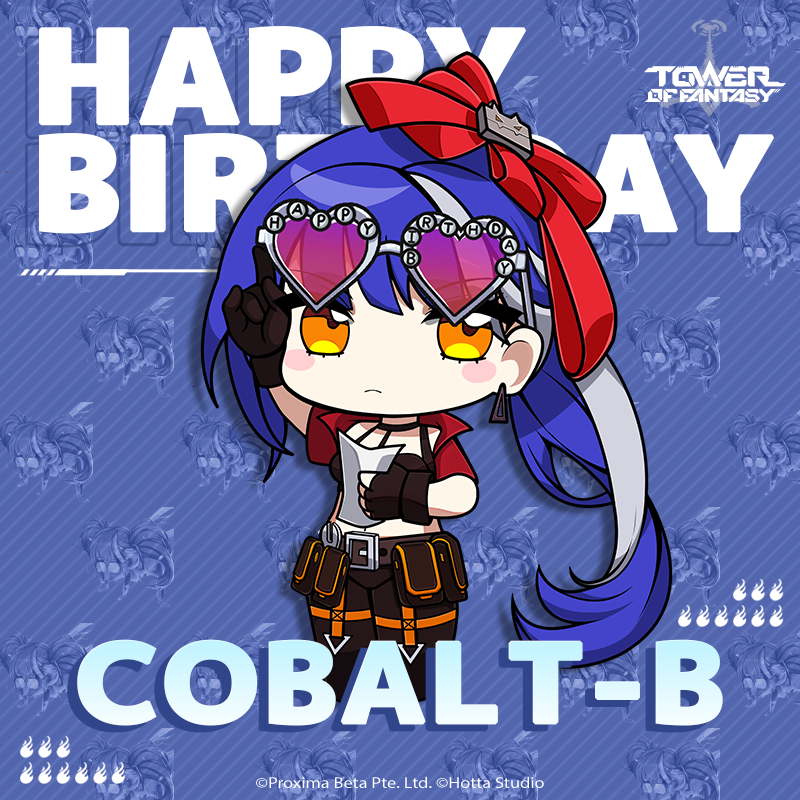 Bday, tof, tower of fantasy, cute, kawaii, pp, avatar, Chibi, cobalt