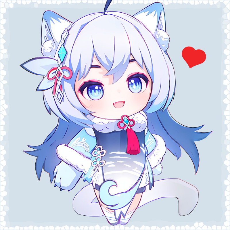 tof, tower of fantasy, cute, kawaii, pp, avatar, Chibi, snowy