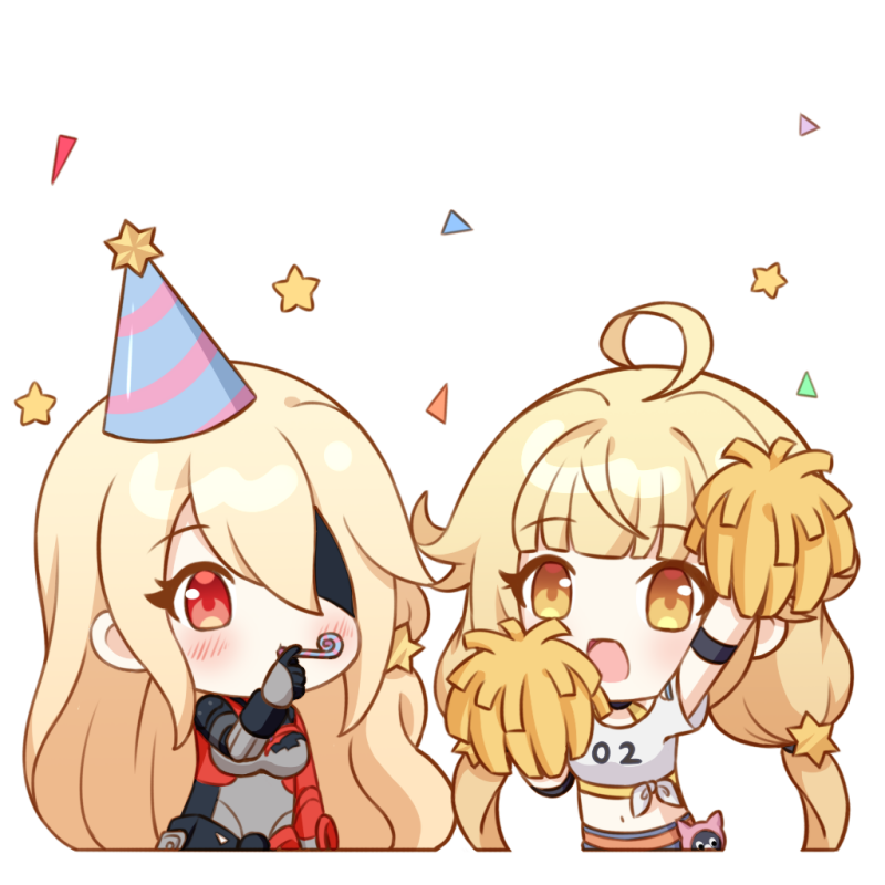 tof, tower of fantasy, cute, kawaii, emot, emoji static, chibi, nemesis, shirly