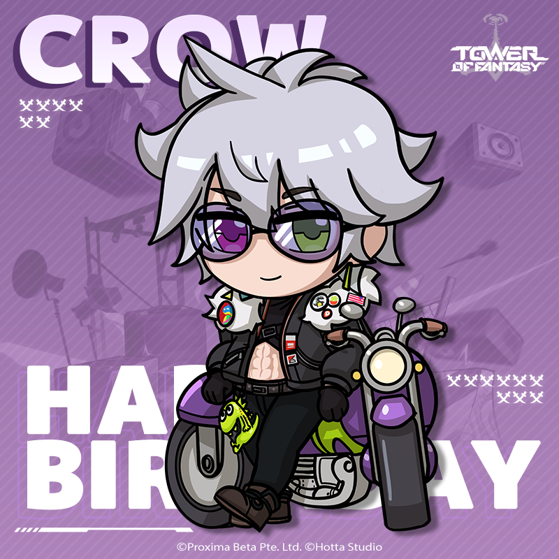 Bday, tof, tower of fantasy, cute, kawaii, pp, avatar, Chibi, crow