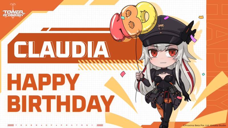 Bday, tof, tower of fantasy, cute, kawaii, pp, avatar, Chibi, claudia