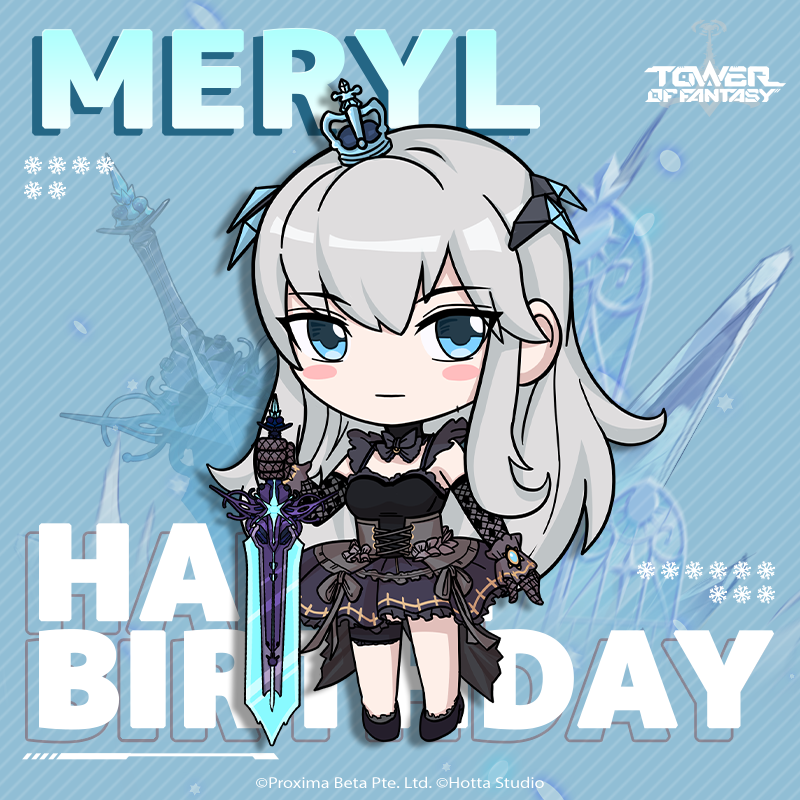 Bday, tof, tower of fantasy, cute, kawaii, pp, avatar, Chibi, meryl