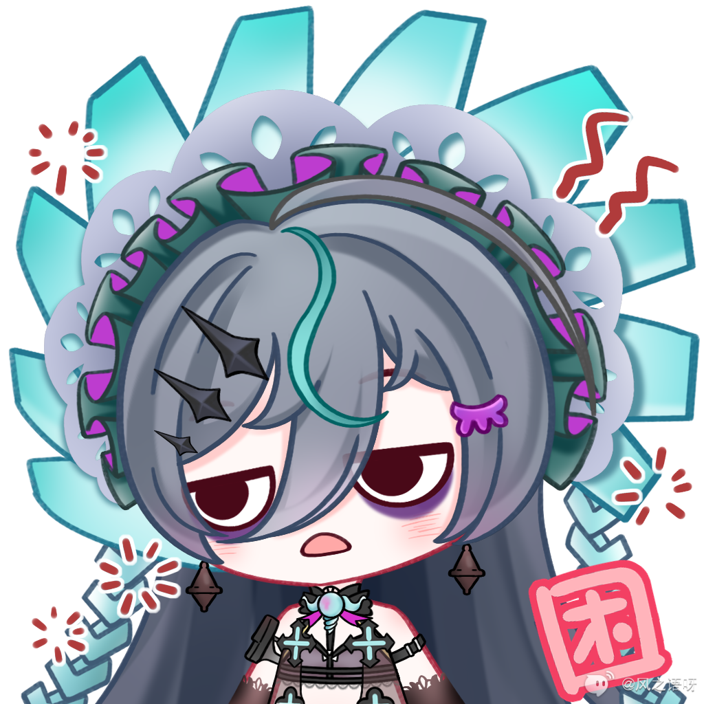 tof, tower of fantasy, cute, kawaii, emot, emoji static, chibi, gnonno