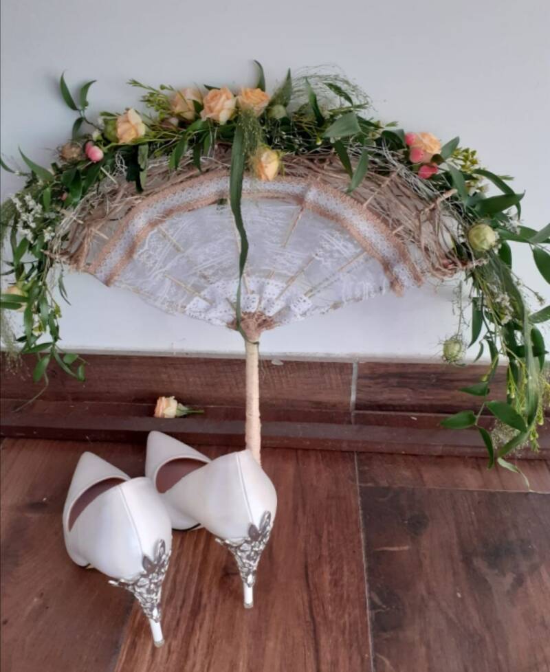 eventail bouquetde mariée original