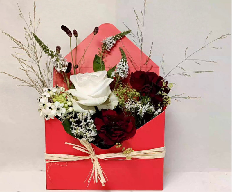 Enveloppe fleurs originale 